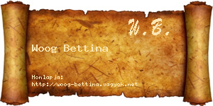 Woog Bettina névjegykártya